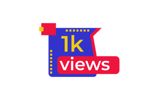 1K Followers Sticker PNG