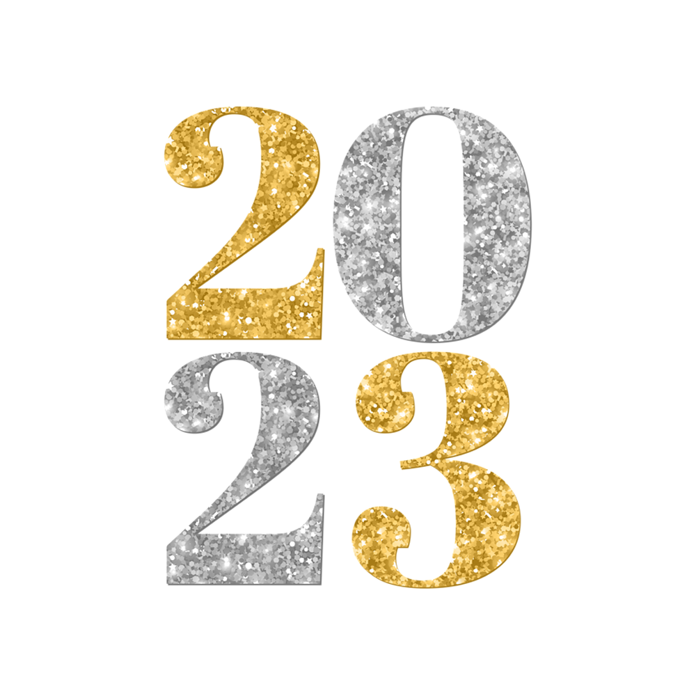 2023 Year Transparent Clipart