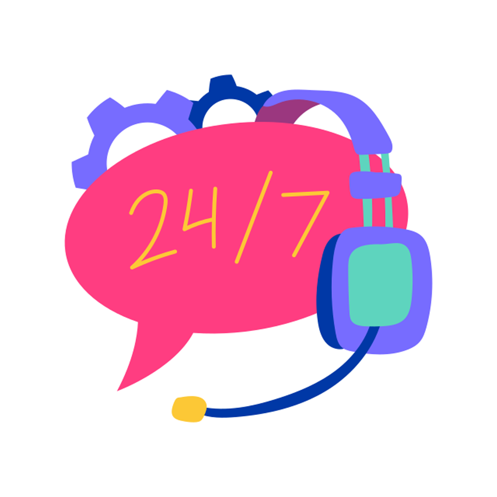 24 Hours Support Sticker Transparent Photo