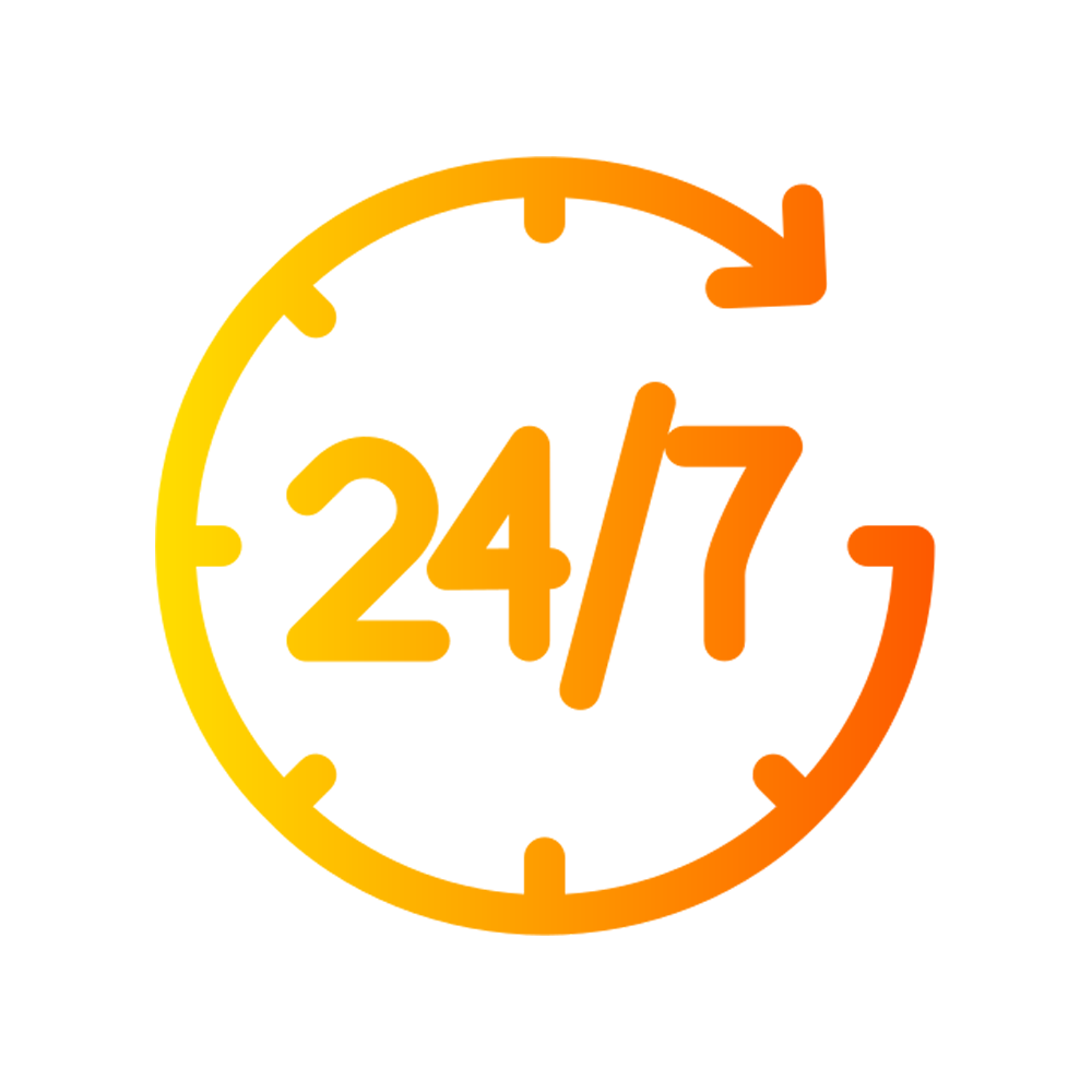 24 Hours Support Sticker Transparent Picture