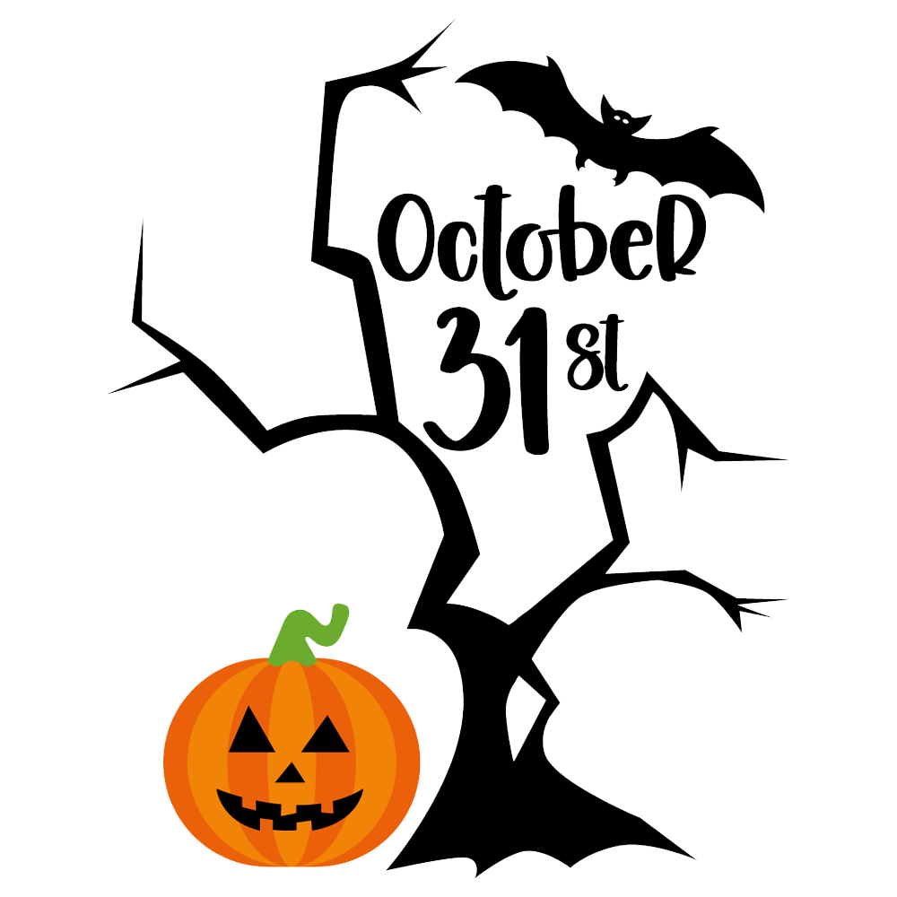 31 October Halloween Transparent Image