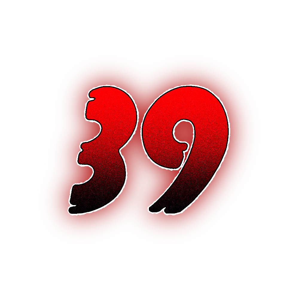 Number Thirty Nine Transparent Clipart