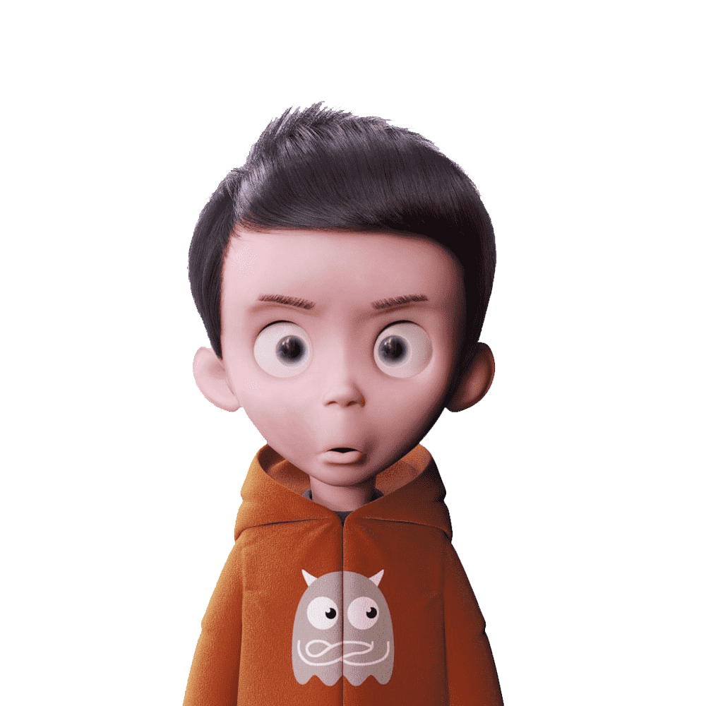 3D Cartoon Boy Transparent Picture