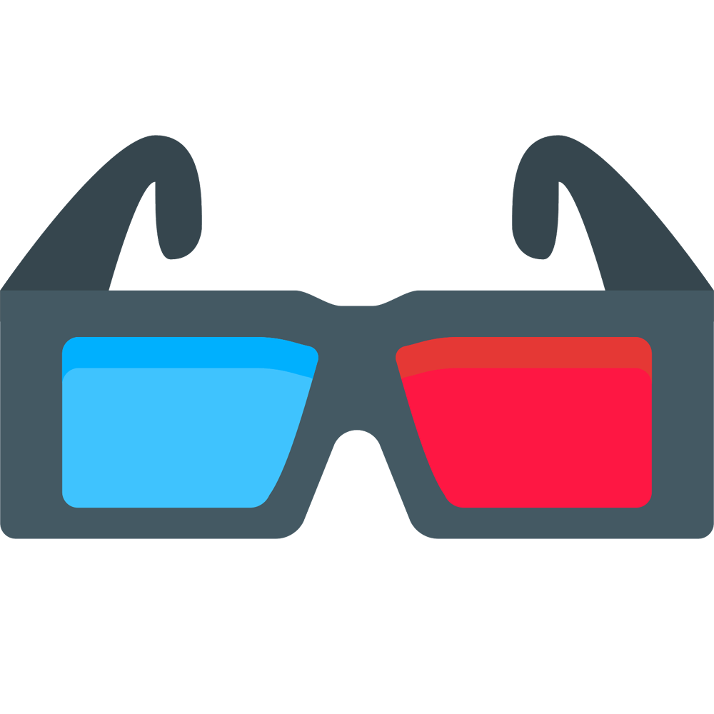 3D Glasses Transparent Image