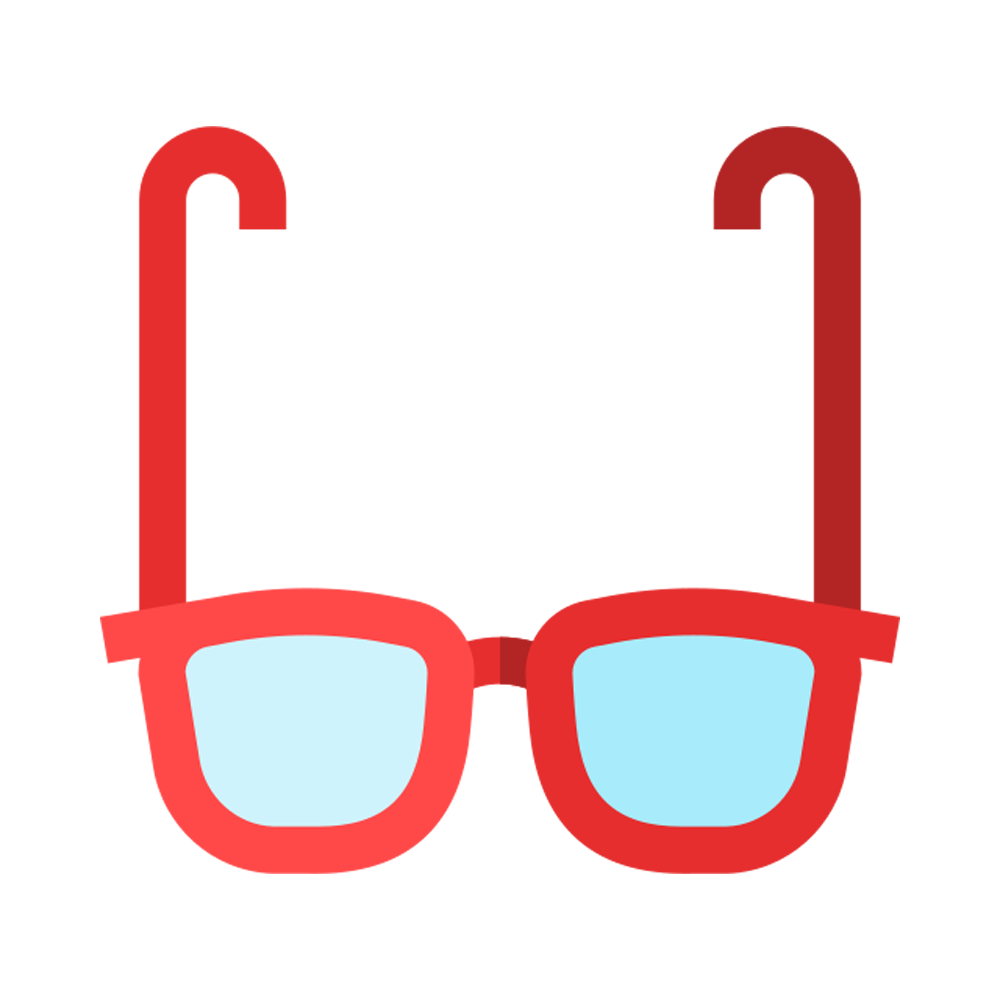 3d Glasses Free Sticker Transparent Image