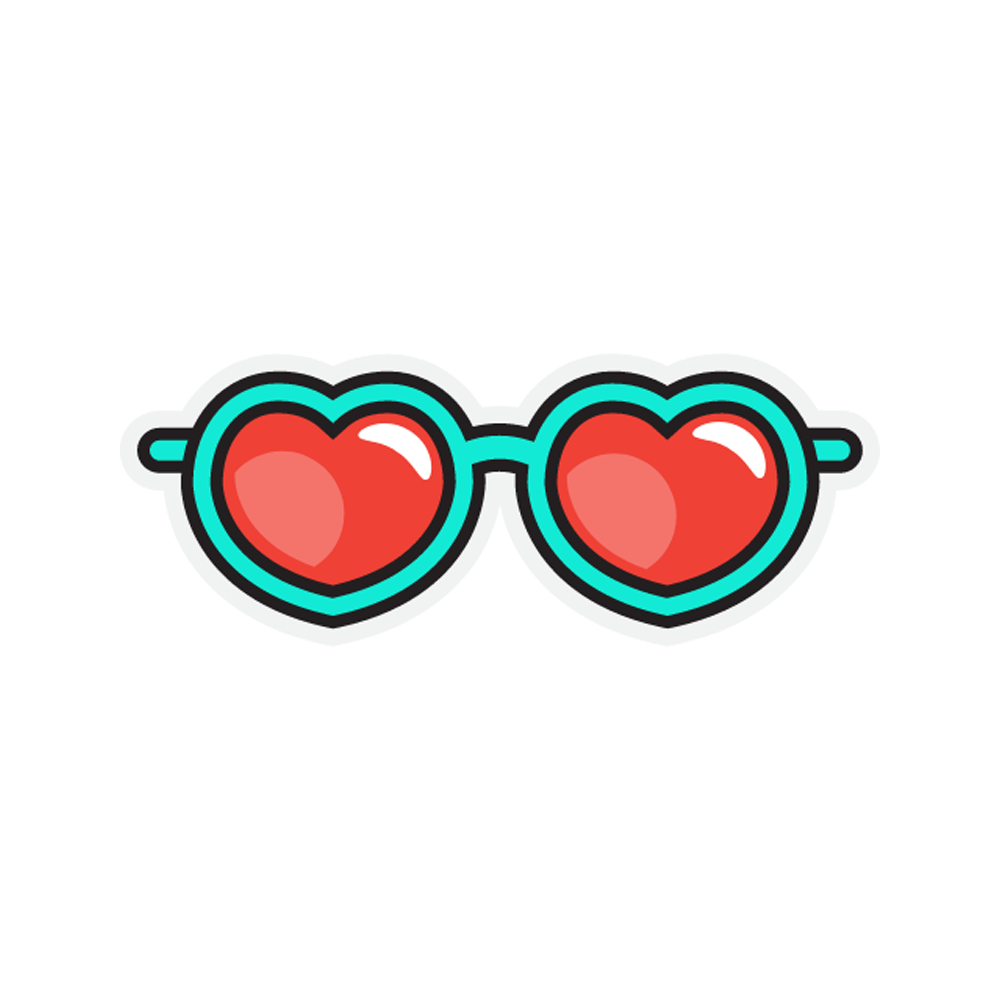 3d Glasses Free Sticker Transparent Clipart