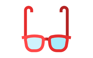 3d Glasses Free Sticker PNG