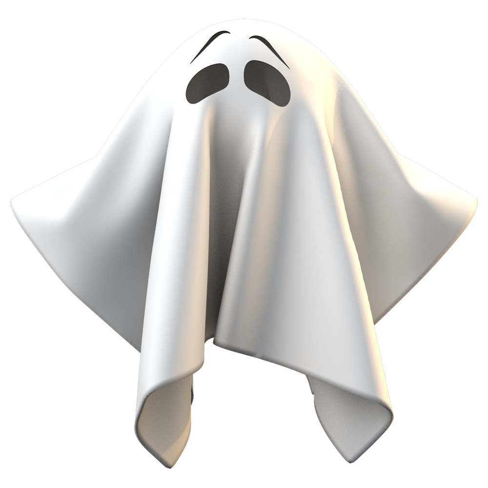3D Halloween Ghost  Transparent Image