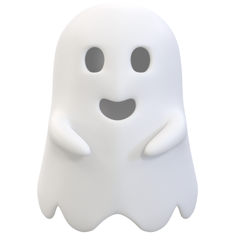 3D Halloween Ghost Transparent Gallery
