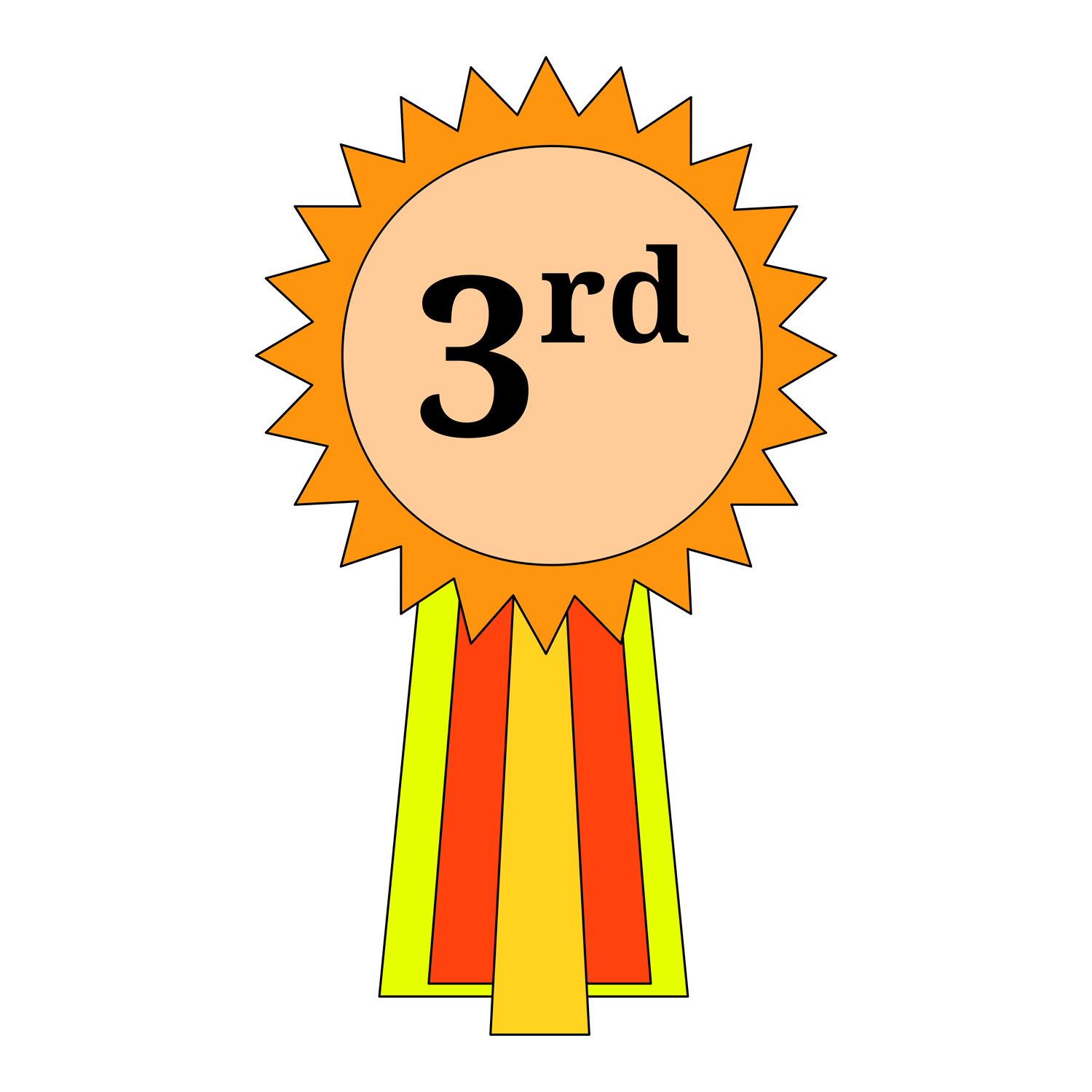 3rd Place Ribbon Transparent Gallery