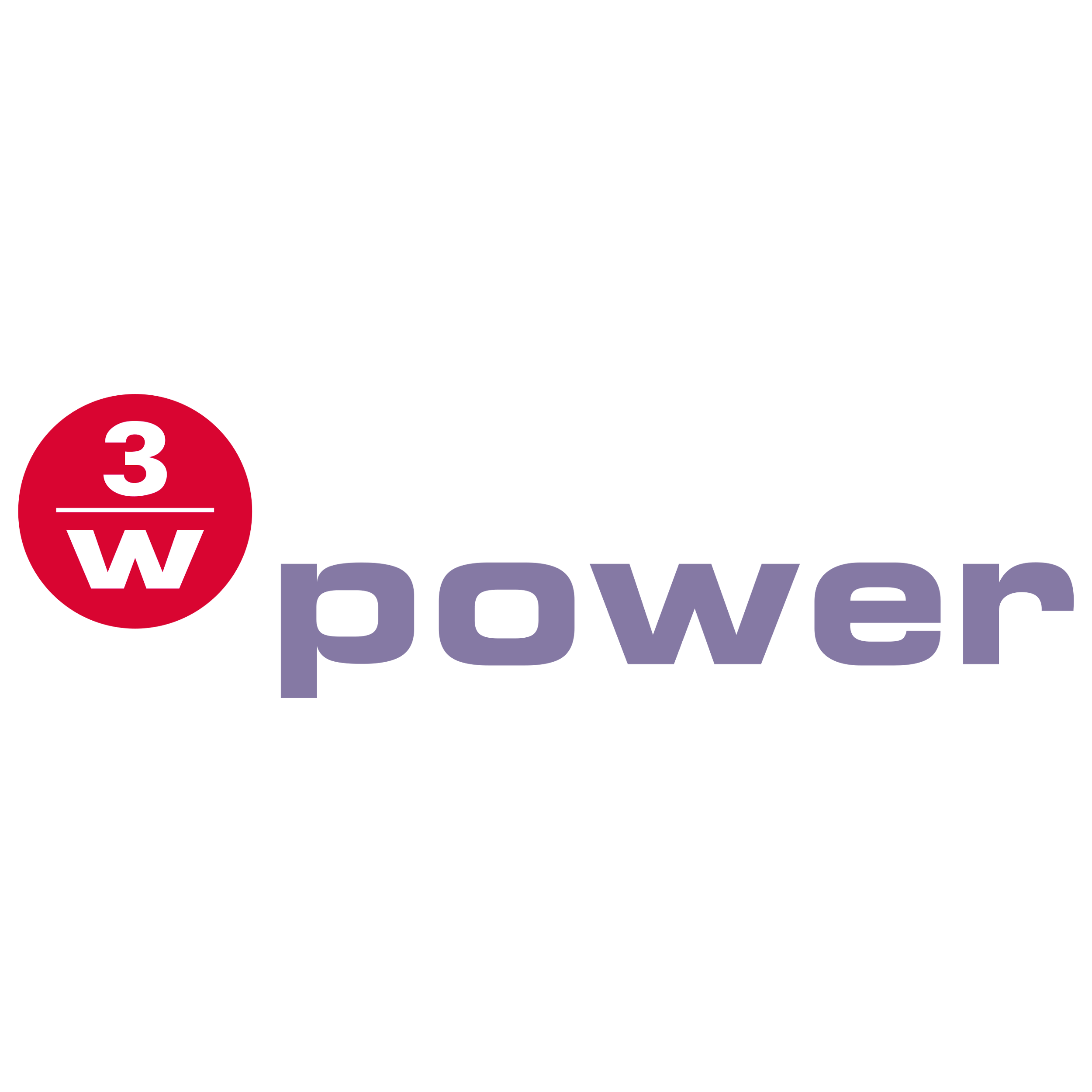 3W Power Logo  Transparent Clipart