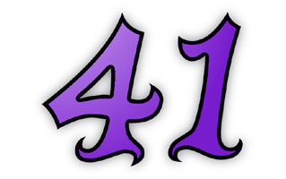 Number Forty One PNG