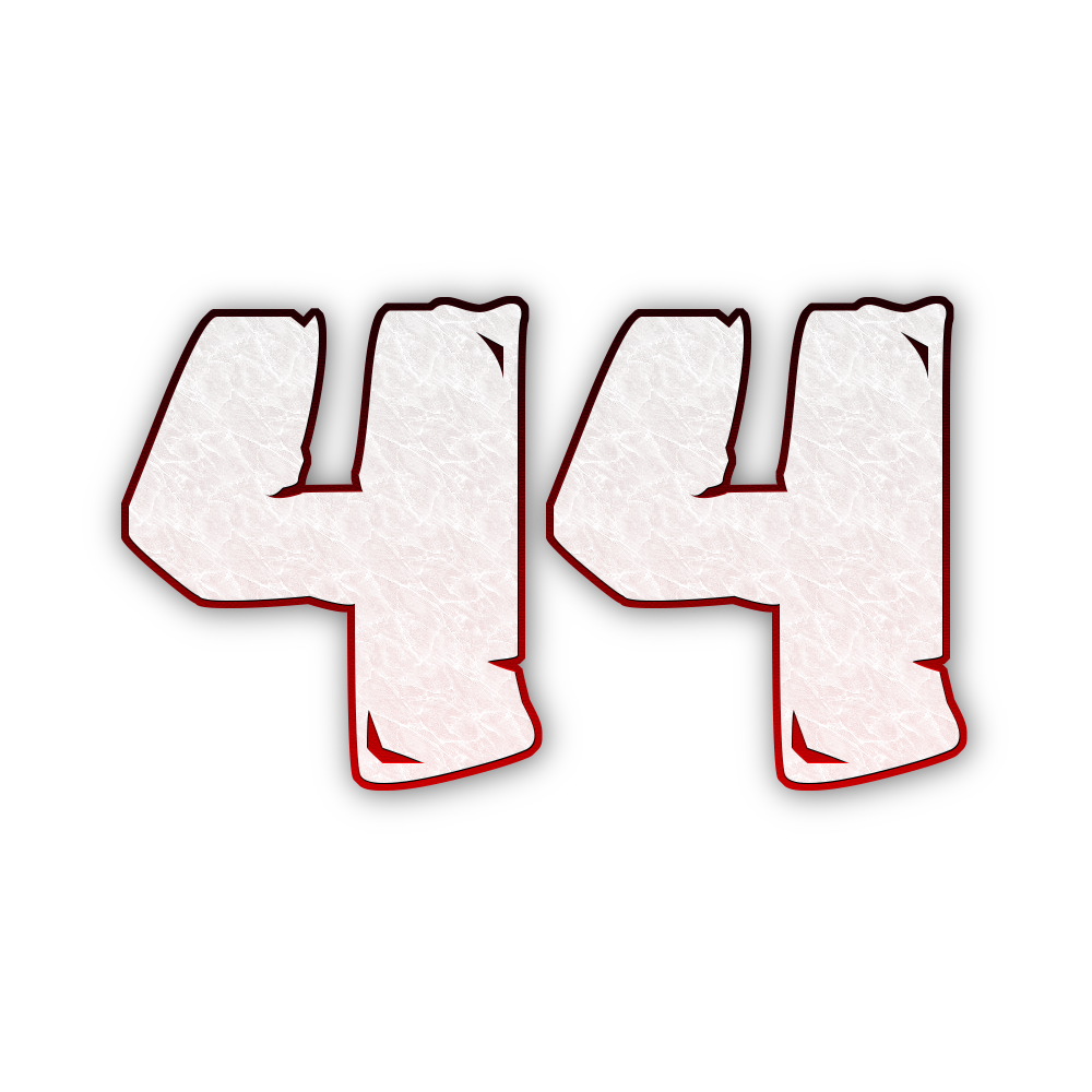 Number Forty Four Transparent Image