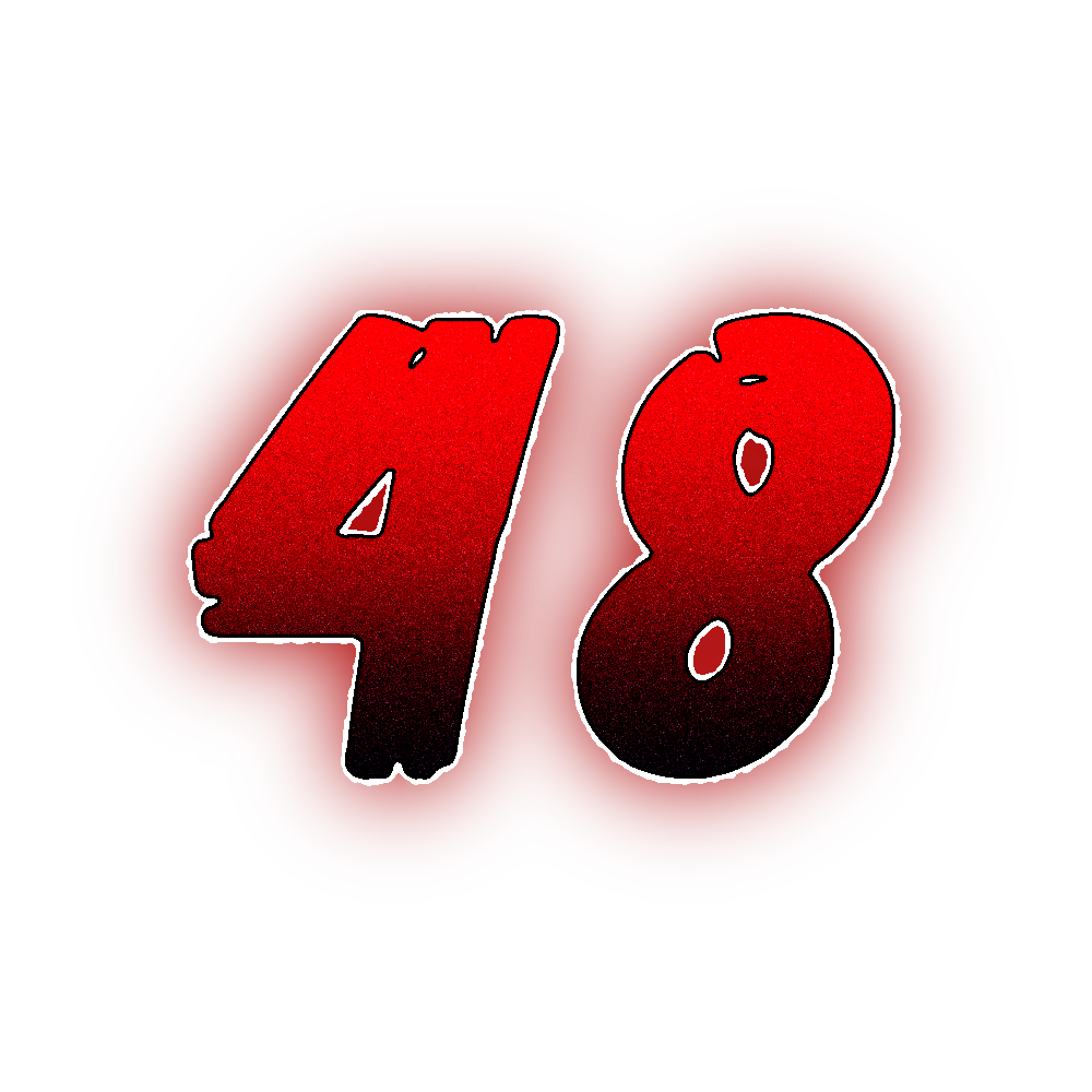 Number Forty Eight Transparent Clipart