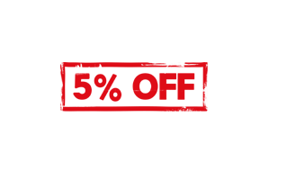 5 Percent Off PNG