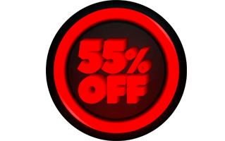 55 Percent Off PNG