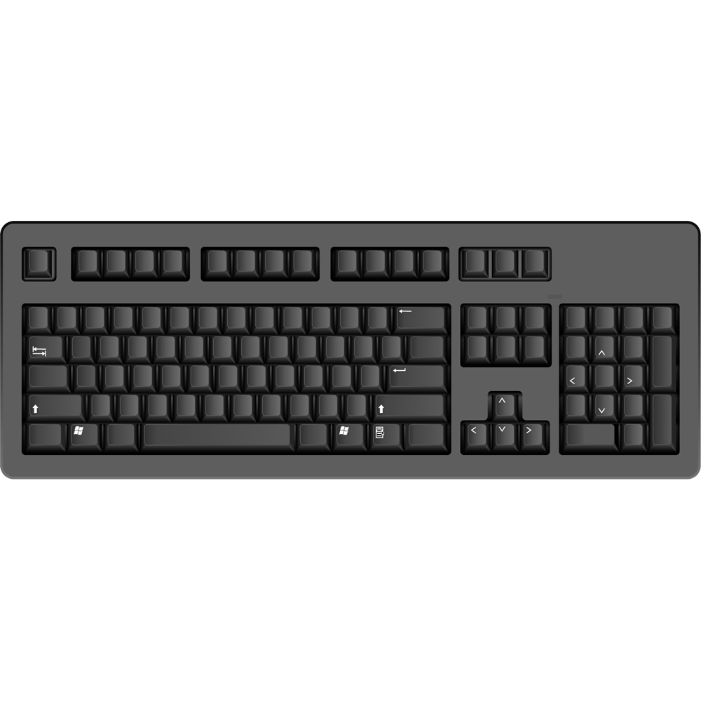 PC Keyboard Transparent Picture