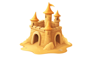 Sand Castle Sticker PNG