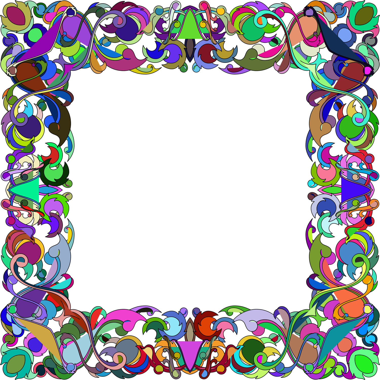 Abstract Frame Transparent Picture
