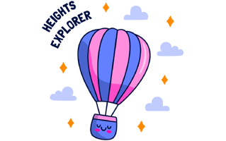 Air Balloon Sticker PNG