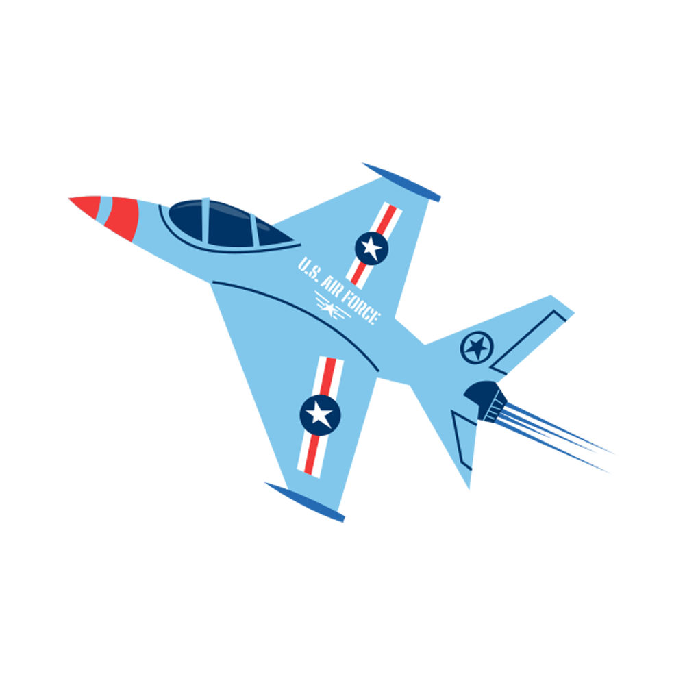 Air Force Sticker Transparent Gallery