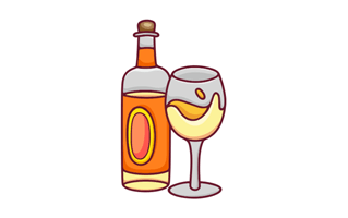 Alcoholic Drink Sticker PNG