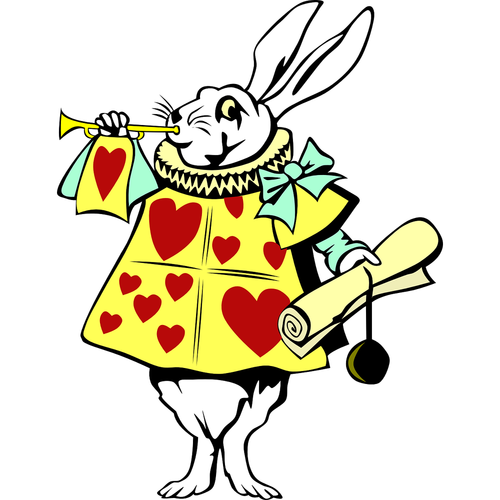 Alice In Wonderland Rabbit  Transparent Clipart
