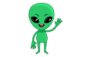 Alien Sticker PNG