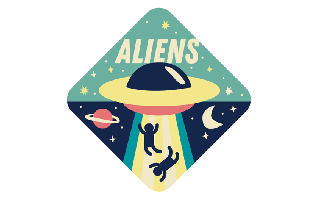 Aliens Sticker PNG