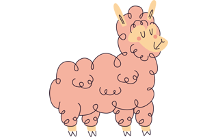 Alpaca Sticker PNG