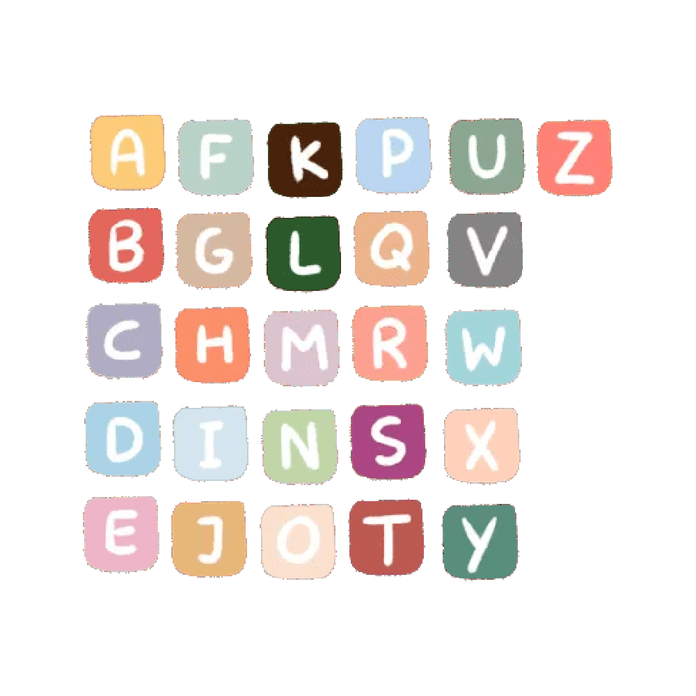 Alphabetical Free Sticker Transparent Picture