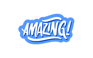 Amazing Sticker PNG