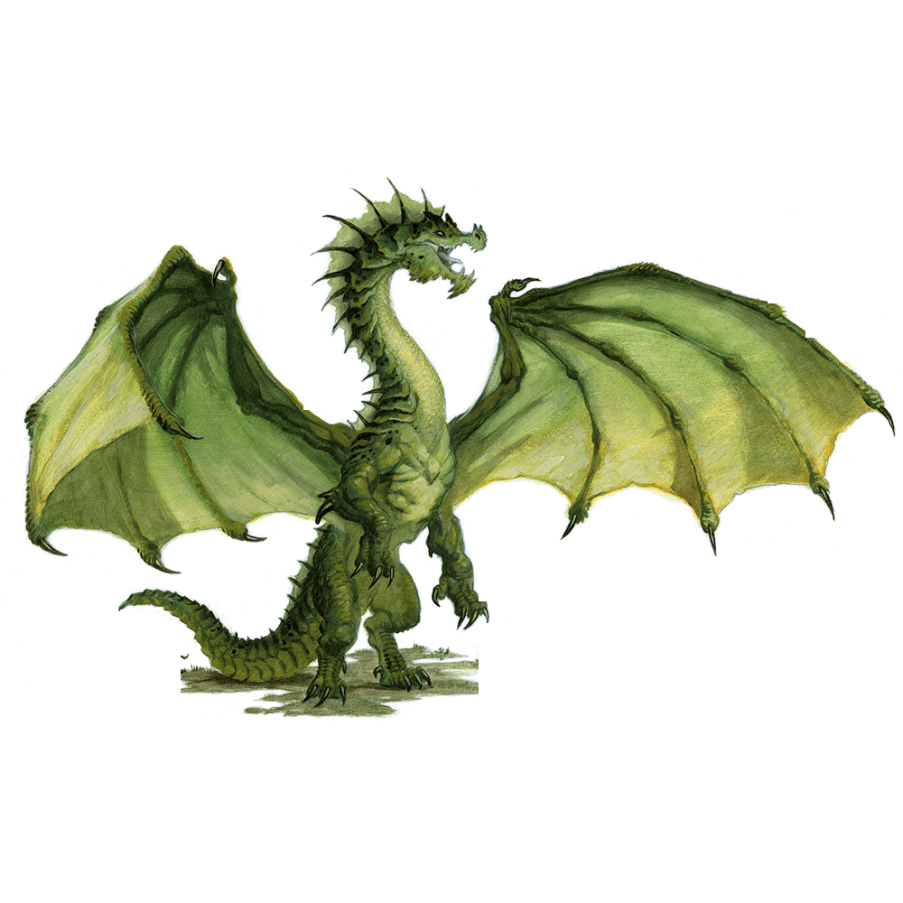 Ancient Green Dragon  Transparent Picture