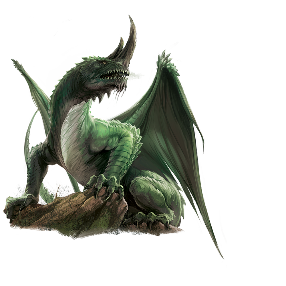 Ancient Green Dragon  Transparent Clipart