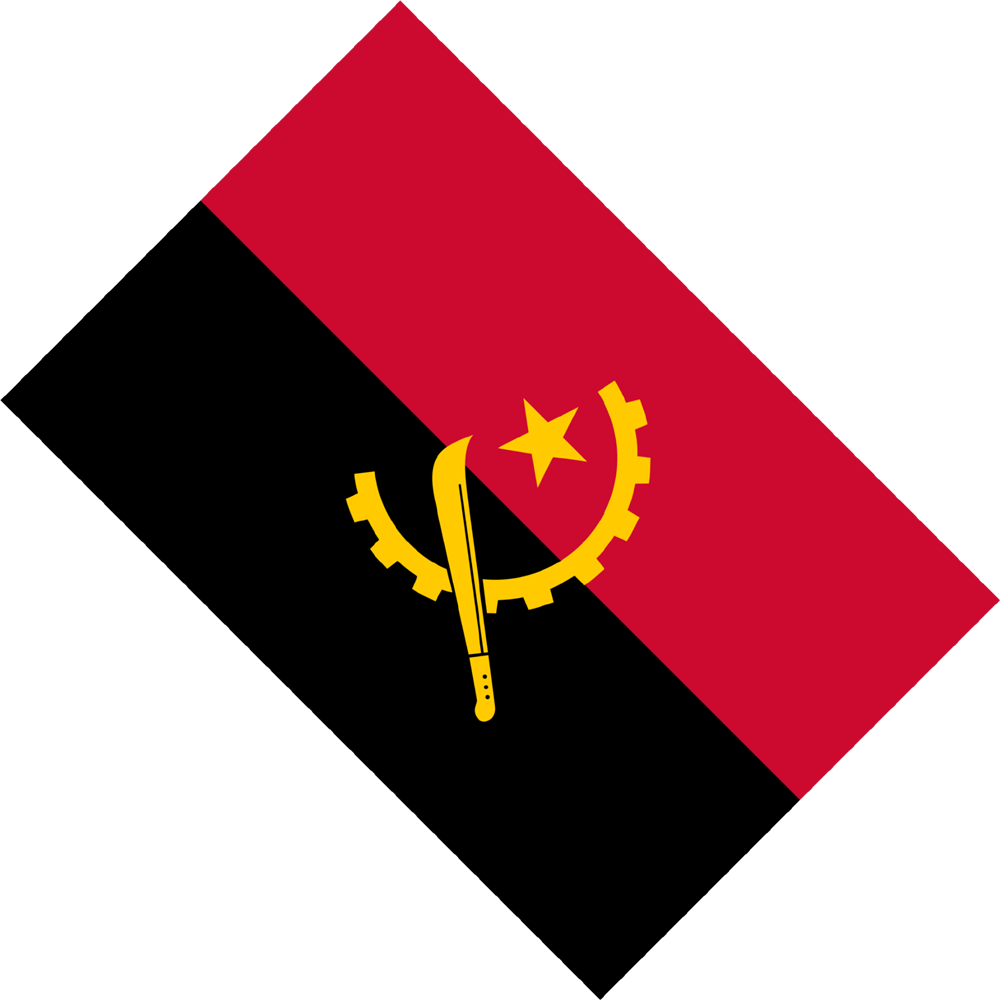 Angolan Flag Transparent Clipart