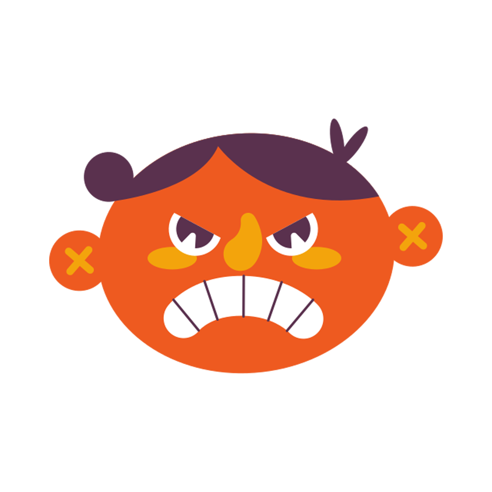 Angry Face Free Sticker Transparent Gallery