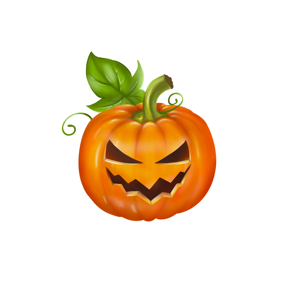 Angry Halloween Pumpkin  Transparent Picture