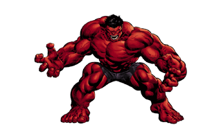 Angry Red Hulk PNG