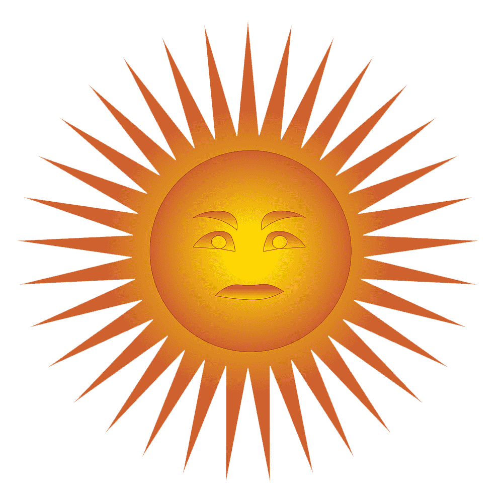 Angry Sun  Transparent Image
