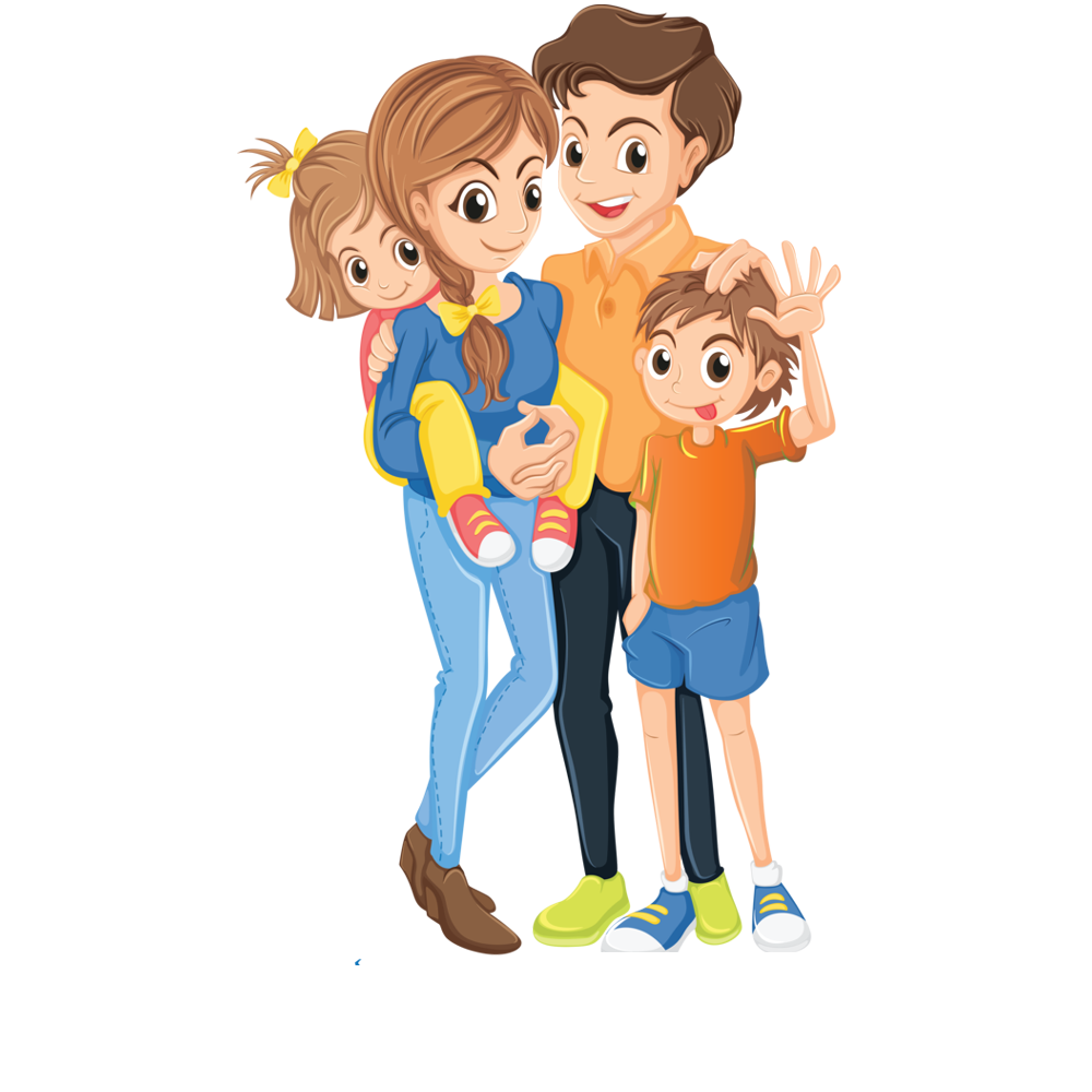 Animated Family  Transparent Photo