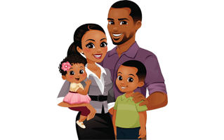 Animated Family PNG