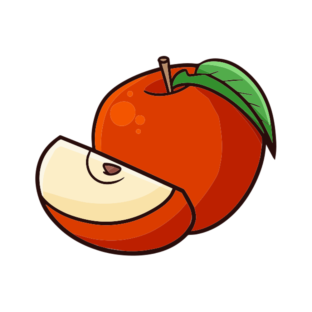 Apple Fruit Free Sticker Transparent Image