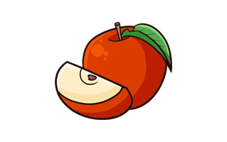 Apple Fruit Free Sticker PNG