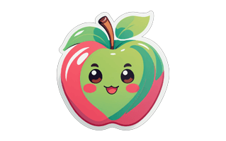 Apple Sticker PNG