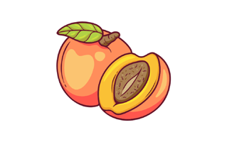 Apricot Sticker PNG