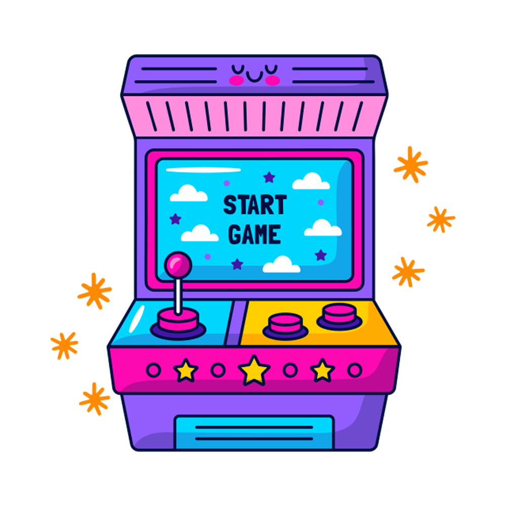 Arcade Game Free Sticker Transparent Clipart