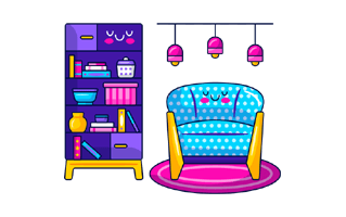 Armchair Sticker PNG