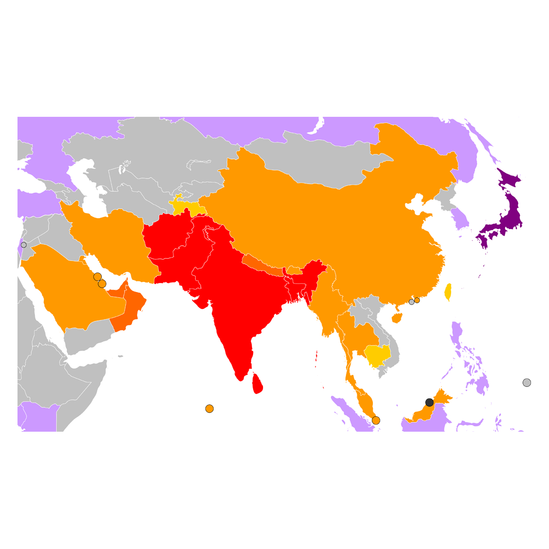 Asia Map Transparent Photo