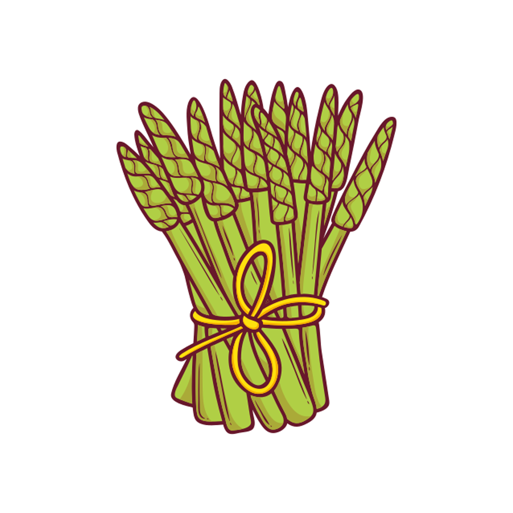 Asparagus Free Sticker Transparent Image