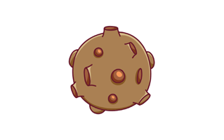 Asteroid Free Sticker PNG